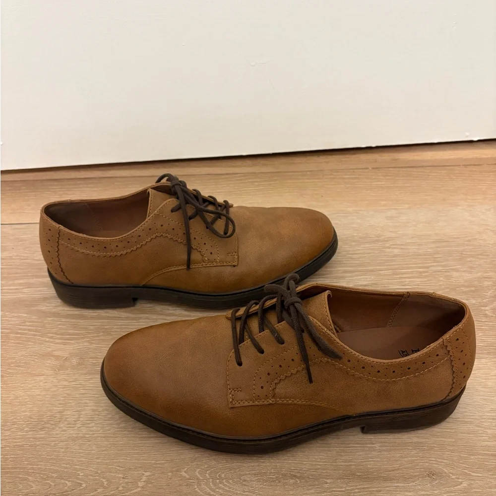 Frye & Co Men's Grant Oxford Shoes Cognac Brown 9.5M